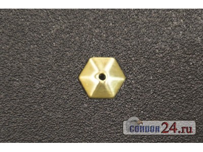 Чешуйки CR121 Шестигранка, 3 х 3 мм., латунь, 500 шт.